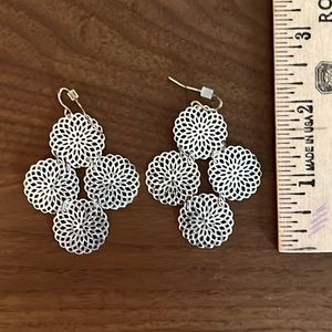 Silver tone earrings